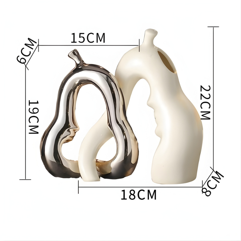 Keramikvasen-Set „Pear Harmony“