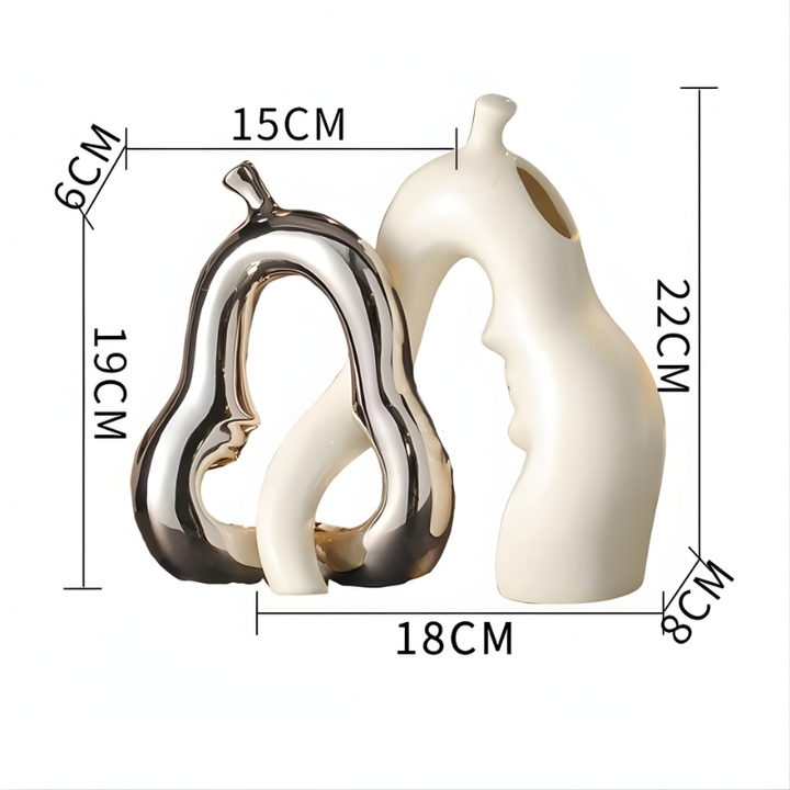 Keramikvasen-Set „Pear Harmony“