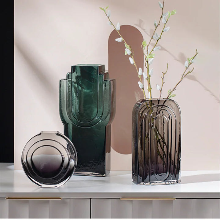 Kreative Glasvasen im nordischen Design