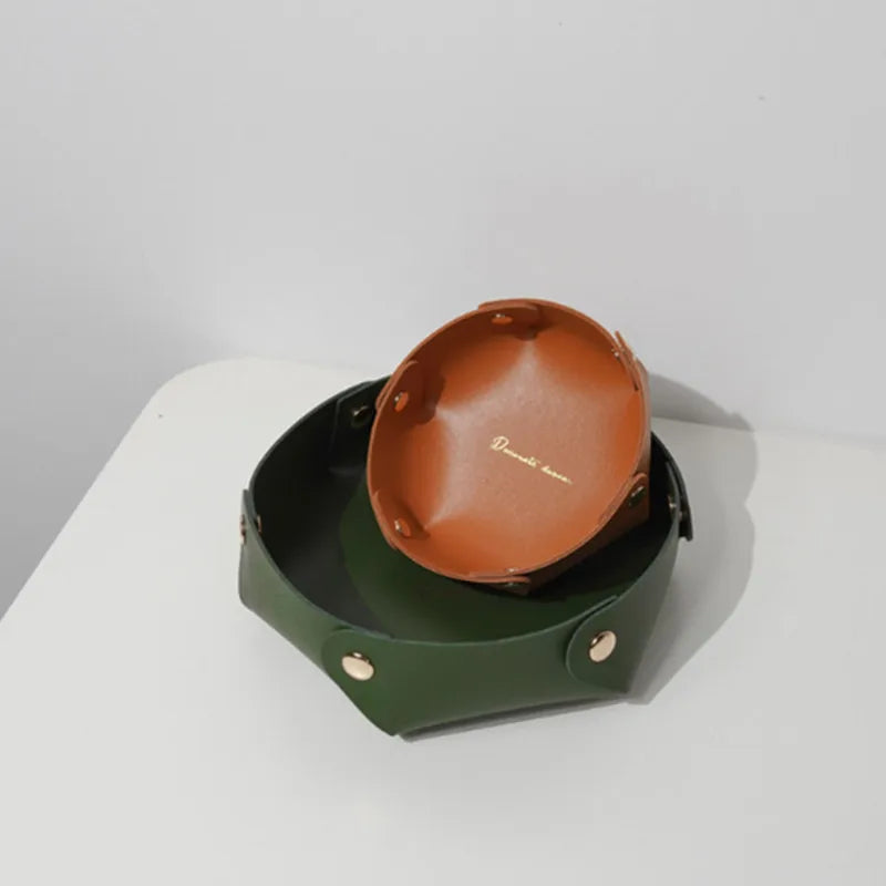 Stilvolle Leder-Schale
