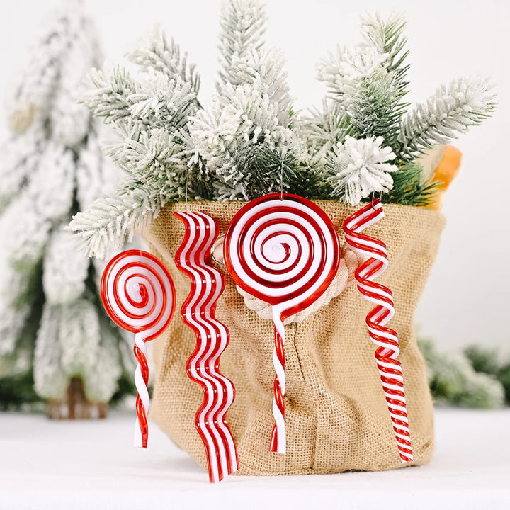 Bunte Lollipop-Ornamente