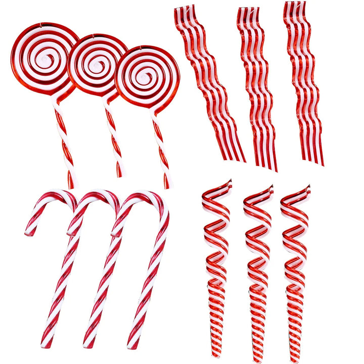 Bunte Lollipop-Ornamente
